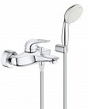 Смеситель Grohe Eurostyle New для ванны с душевым набором, хром