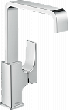Смеситель для раковины Hansgrohe Metropol 230, однорычажный, с рычаговой рукояткой, со сливным клапаном Push-Open