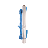 Насос скважинный Aquario ASP1E-27-75 (50 л/мин, напор 30 метров, кабель 15м) со встроенным конденсатором