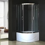 Душевое ограждение Royal Bath RB 100ВK-T-CH 100х100х200, прозрачные стекла, высокий поддон