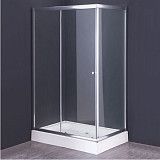 Душевое ограждение Comforty 33, прозрачное стекло, с поддоном, 1200х800х1950