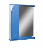 Шкаф-зеркало Домино Радуга Синий металлик 55 левый/правый АЙСБЕРГ